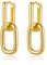 LILIE&WHITE Ohrringe Damen Goldfarben – Modische Gliederohrringe mit einzigartigem Design, Eleganter Modeschmuck für Alltag und Besondere Anlässe