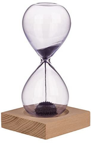 Sablier magnétique déco Socle Bois