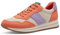 Jana Damen Sneaker flach mit dicker Sohle Vegan, Orange (Orange Comb), 39 EU