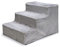 Karlie Easy Step Hundetreppe, Hundezubehör, Plüsch/Holz, Hell Grau -