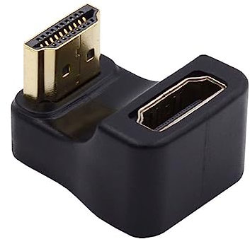 chenyang Adaptateur convertisseur HDMI mâle vers HDMI femelle 8K @ 60 Hz 4K @ 120 Hz 180 degrés coudé vers le bas