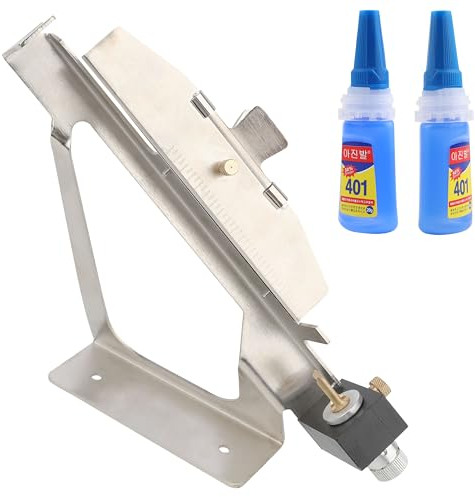 SHARROW Befiederungsgerät Bogenschießen Pfeil Fletching Jig Sticky Fletching Werkzeug mit 401 Kleber für DIY Bogen Pfeile