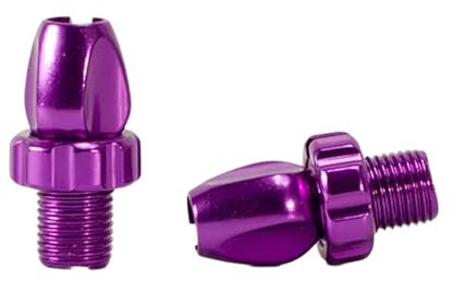 Xuancai 2Pcs Bikes Brake Adjuster 10mm Bikes Brake Barrels Adjusters Nut Adjusting Screw Fasteners 10mm Bikes Brake Adjuster Screw (Purple)