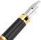 ANGGREK Calligraphy Fountain Pen, Bamboo Plywood Piston Wide Nib, Easy to Operate Students for Gothic Calligraphers Italic (Pen tip 1.9mm)
