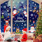 Aonveki Stickers Decoration Noel Fenetre, 10 Feuilles Autocollant Noel Fenetre Réutilisables, Double Face Stickers Vitre Coloré pour Decoration Noel Interieur Maison