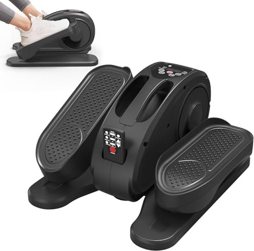 HOFTME Ellipsentrainer im Sitzen,Crosstrainer,Beintrainer, Einstellbarer Geschwindigkeits Cross Trainer mit Fernbedienung, Sitzende Pedaltrainer für Senioren und Erwachsene