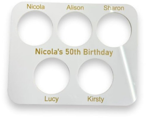 Personalised Drinks Tray Caddy: Holds six beers, custom engraved with your name or message. Ideal for holidays and parties. Durable, stylish, and easy to carry.