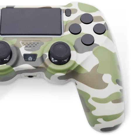 Wireless Controller for PS4, Bluetooth Gamepad, Dual Motor 800mAh Battery Game Remote with Game Joystick/Strong Vibration/Touchpad/Anti-Slip Grip/Headset Jack/USB Cable,Compatible with Ps4/Silm/Pro/PC