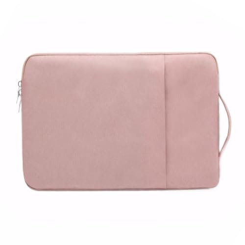 14 Pouces Housse Ordinateur PC Portable avec Poignée Sleeve Compatible Protection Pochette Ordinateur Sac Imperméable Rose Clair