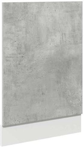 Gecheer Engineered Wood Dishwasher Panel - Concrete Grey, 45x3x67 cm, Lyon Range, Easy Maintenance Model856130