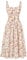 SCARLET DARKNESS Summer Floral Corset Sun Dress Strap Square Neck Midi Spaghetti Dresses for Women UK Orange Boho Floral M