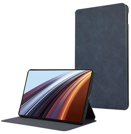LAHDFKAJ Tablet Cases Stand Case Compatible with Honor GT Pro 12.3 inch (2024), Slim Leather Business Folio Stand Protective Tablet Cover, Multi-Angle Viewing Tablet PC Case(Blue)