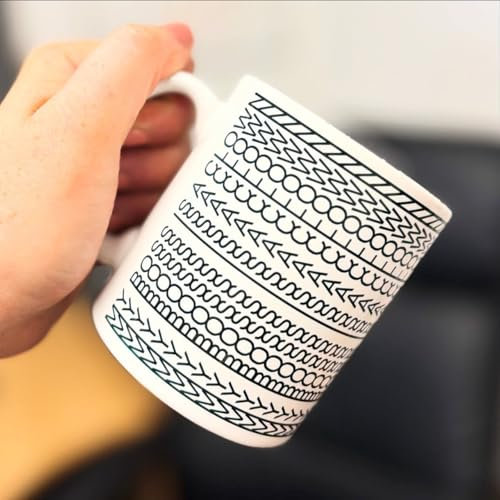 The Crafty Giraffe Hidden Profanity Mug (Surrounded by Idiots)