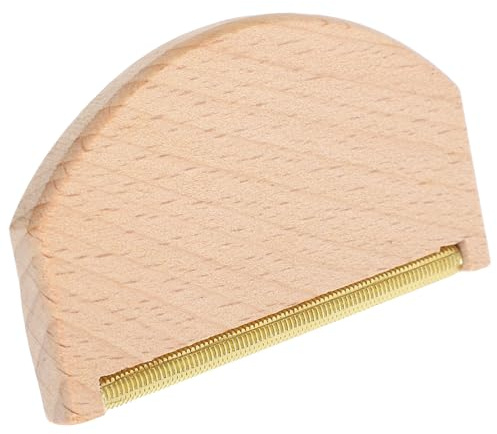 LIFKICH Pettine Leva Pelucchi Lana in Legno per Maglioni Cashmere e Tessuti Delicati Rimuovi Pallini e Lanugine Manuale Spelucchino Portatile per Maglieria Strumento su Capispalla e