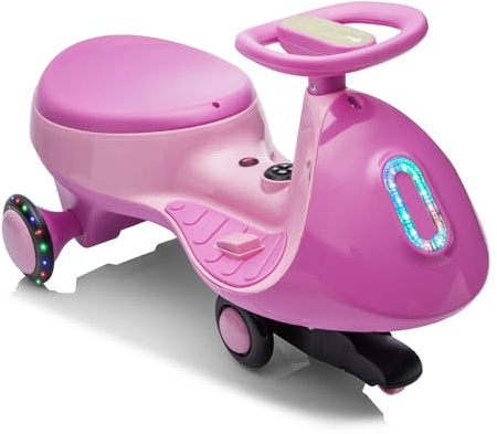 LALAHO Kinder Elektroauto Elektrisches Rutschauto 12V | Elektrisches Rutschauto mit Pedal, Kinderauto Elektrisch, 2 Geschwindigkeit Kippschutz, für Kind ab 3 Jahren