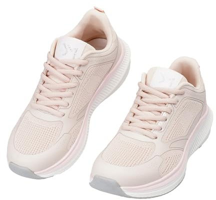 JOMIX Sneakers Donna Running Mesh Traspirante Suola Ammortizzata Platform 4 cm Scarpe Sportive Camminata Lavoro Tempo Libero