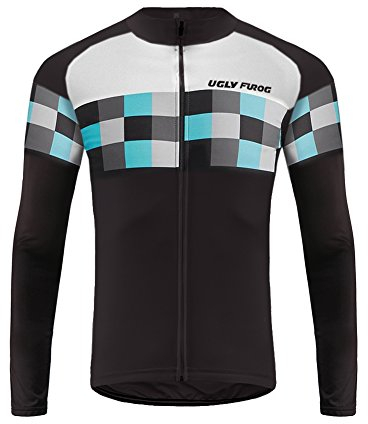 UGLY FROG Radtrikot Winter Herren Langarm Fahrradtrikot Thermo Fahrradbekleidung Haibike
