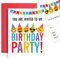 Huxters Kid's Birthday Party Invites - Children's Fun Birthday Emoji Invitations - A6 Postcard Size Ready to Write (10 Pack)