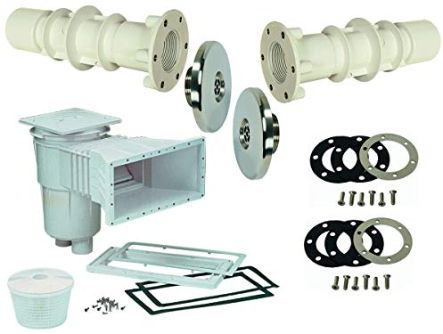 badelaune Profi Pooleinbauteile Set Skimmer Mauerdurchführung Einlaufdüse bis 30m³ Fluidra