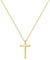 14K Gold Plated Tiny Cross Pendant Necklace for Women Simple Cross Necklaces Birthday Gifts for Women Girl Fashion Jewelry (Gold cross)