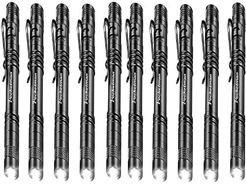 Pocketman Linterna LED pequeña linterna de bolsillo con clip para iluminación