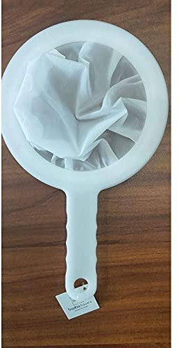 Sasha Square Kitchen Ultra-Fine Nylon Mesh Strainer I Plastic Sieve Fine Mesh Filter Spoon For Soy Milk Coffee Filter Milk Yogurt Juice Kefir Honey Wine coladores de cocina Kitchen Gadgets (400 Mesh)