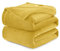 WAVVE Kuscheldecke Flauschig Decke Fleecedecke - Sofadecke 230x270 cm Wohndecke Couchdecke, Gelb Decke Sofa Leicht, Groß Decke Riesig Sofaüberwurf Weich