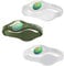 Power Balance Das Original-Performance-Armband, Silikon-Gummi-Armbänder, Sport-Armband für Männer und Frauen, 3er-Pack, Armreifen, sicher, wasserdicht, leicht, langlebig, Größe M + M + L