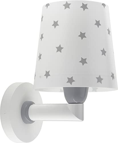 Dalber kinder Wandlampe, Kinderlampe Wandleuchte kinderzimmer Star Light Sterne Weiß 82219B, E27