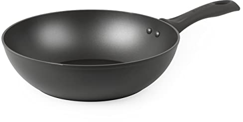 SALTER BW11046EU7 Cosmos 28cm Wokpfanne - Pfannenpfanne mit Antihaftbeschichtung, BPA/PFOA-frei wok, spülmaschinenfest, Induktionfest pfanne, leichte Reinigung, Soft Touch Griffe, korrosionsbeständig