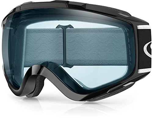 Findway Skibrille, Snowboard Brille für Brillenträger Herren Damen Erwachsene Jugendliche OTG UV-Schutz Kompatibler Helm Anti Fog Skibrillen Sphärisch Verspiegelt
