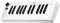 summina SMK-25 MIDI Keyboard Rechargeable 25 Key MIDI Control Keyboard Portable USB Keyboard MIDI Controller with 25 Speed Sensitive Keys 1 Knob