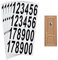 5 Sheets Black Vinyl Numbers Stickers - Self Adhesive, Waterproof Vinyl Numbers Decals for Mailbox Signs, Residence, Window, Door, Address