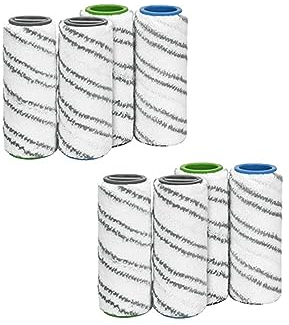 ZeAda Compatible For Karcher FC5 FC7 FC3 FC3D Electric Floor Roller Brush Cleaner Accessories Robot Vacuum Cleaner Replacement Parts (Color : 8PCS)