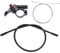 shanpu Fahrrad Fernbedienung Lockout Hebel Gabel Lockout Draht Steuerhebel Aluminiumlegierung Mountainbike Gabelschloss Steuerteile mit Kabel