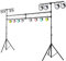 GYMAX Support d'Éclairage, Support pour Lampes, Support pour Lumières Réglable en 11 Hauteurs entre 180-350CM, avec 32 Points de Montage, Charge 100 kg, pour Bar/ Spectacle/Concert