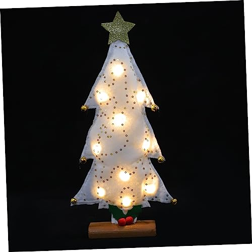 Alipis 2st Dekorative Desktop-leuchten Weihnachtsbaum Lampe Schreibtisch Weihnachtsbaum Weihnachtsbaumschmuck Schreibtisch Aus Glas Weihnachtsbaum Figur Led Plastik Kleiner Weihnachtsbaum