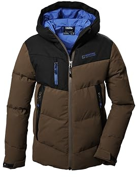 killtec Jungen Steppjacke/Winterjacke mit Kapuze KOW 376 BYS QLTD JCKT, braun, 140, 42212-000
