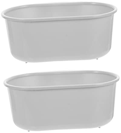 KONTONTY 2Pcs Kitchen Sink Basket Functional Drain Basket for Sink Strainer Container Food Residue Filtering and Storage Space Saving Easy Installation