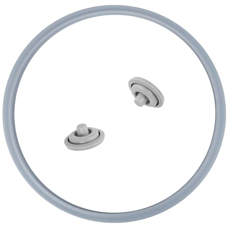 Schnellkochtopf Ersatzteil für WMF, Dichtungsring Schnellkochtopf 22 cm Sicherheitsventil für Schnellkochtopf Deckel Lebensmittelechter Gummiring(3 Teiliges Set)
