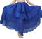 MUNAFIE Langer Chiffon Dreilagig Swing Tanz Röcke für Damen Bauchtanz Rock Tanzkleid Bauchtanz Kostüm Dunkelblau