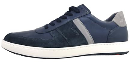 LLOYD Herren Halbschuhe Bosco, Männer Low-Top Sneaker, lose Einlage,schnürschuhe,schnürer,Business,Freizeit, Pilot/Blue/Nuvola, 44 EU / 9.5 UK