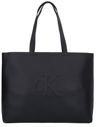 Calvin Klein Sculpted Slim TOTE34, Tote Donna, Nero