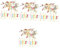 KOMBIUDA 400 Stk Krawatte seidenband ribbon bandfeile Geschenktüte DIY Schleifen Hochzeitsbonbons Geschenktüten gelbe Süßigkeiten Backbeutel binden Verschlussband für Lebensmittel Polyester