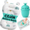 BabyBebloo Cojin Bañera Bebe + Jarra de Baño - Adaptador Bañera Bebe Universal - Reductor bañera - Cojín bañera bebe - Colchoneta Bebé - Hamaca Bañera - Secado Rapido, Suave y Blando (Blanco)