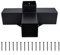 Kit di staffe angolari per pergola, kit per pergola, 10 x 10 cm, staffe in acciaio legato pesante, set di viti per giardino, gazebo in metallo, strutture esterne fai da te, staffe a 4 vie a 3 vie