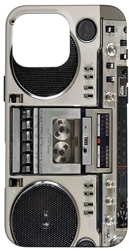 Vintage 80er Jahre Boombox Ghettoblaster Hülle für iPhone 16 Pro Max