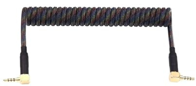 ZHFSWLKW Keyboard Data Cable Mix Color Coiled TRRS Handmake DIY Split Cables Mechanical Sofle Transfer(10)
