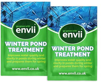 Envii Winter Pond Treatment – Reduce Sludge & Improves Water Clarity, Works at Low Winter Temperatures, Natural Bacteria Treatment for All Ponds (24 Tablets)