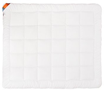 All4All Ganzjahresdecke Bettdecke Steppdecke Ganzjahres Mikrofaser Weiß Karomuster 135x200 155x200 180x200 220x200 Waschbar 60 Grad für Allergiker Öko Tex Standard Kohlenstofffasern